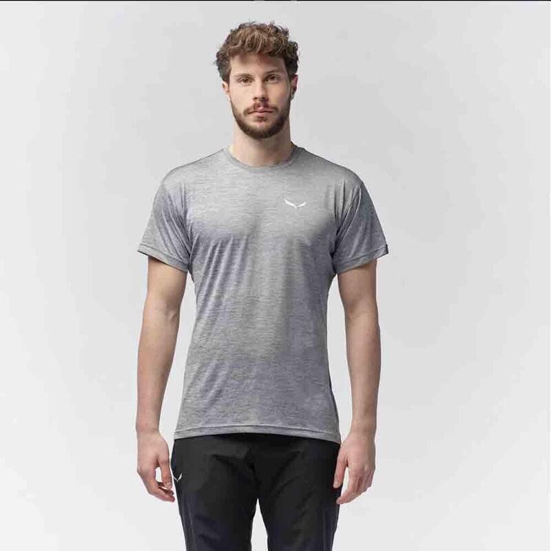 Puez Melange Dry M S/S Tee - Grey