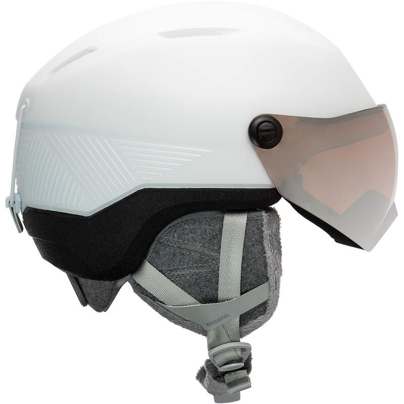 Rossignol Fit Visor Impacts Womens Cască Schi - S-M - Alb