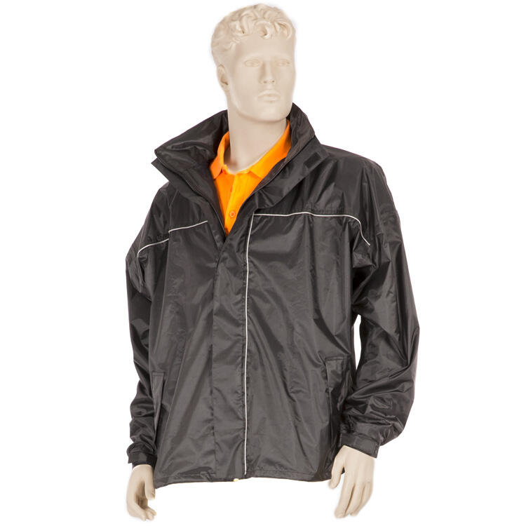 MIRAGE Mirage Regenjacke XL in Schwarz - 100% Wasserdicht