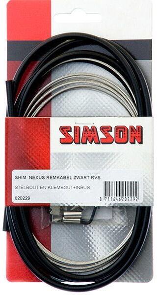 Remkabelset Shimano Nexus Rollerbrake zwart 3/4