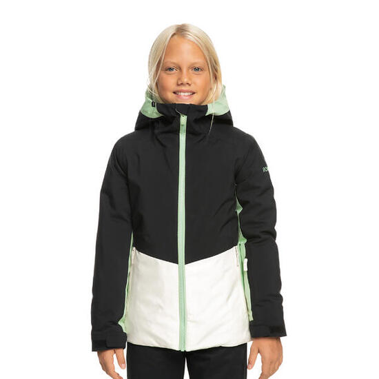 Veste de snowboard pour enfants ROXY Silverwinter Girl true black 10/M