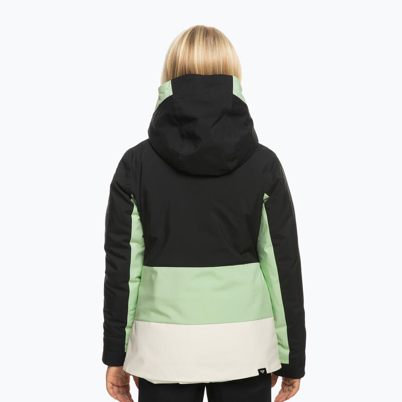 Kurtka snowboardowa dziecięca ROXY Silverwinter Girl true black 16/XXL