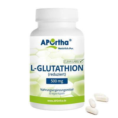 Reduziertes L-Glutathion 500 mg - 60 vegane Kapseln