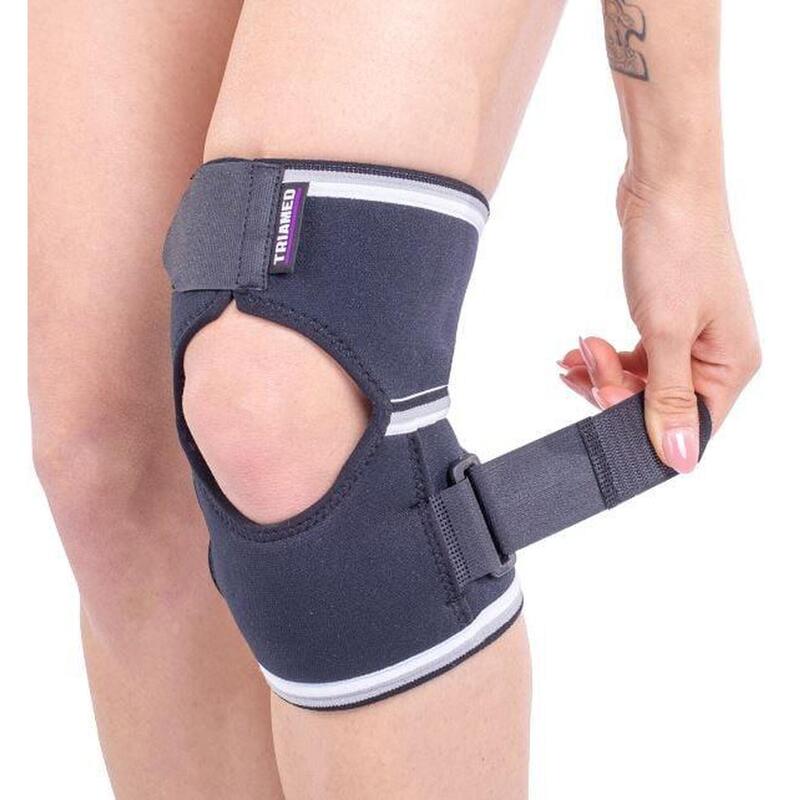 Orteza de genunchi mobila pentru tendon patelar Triamed PATELLAFIX 02, Negru