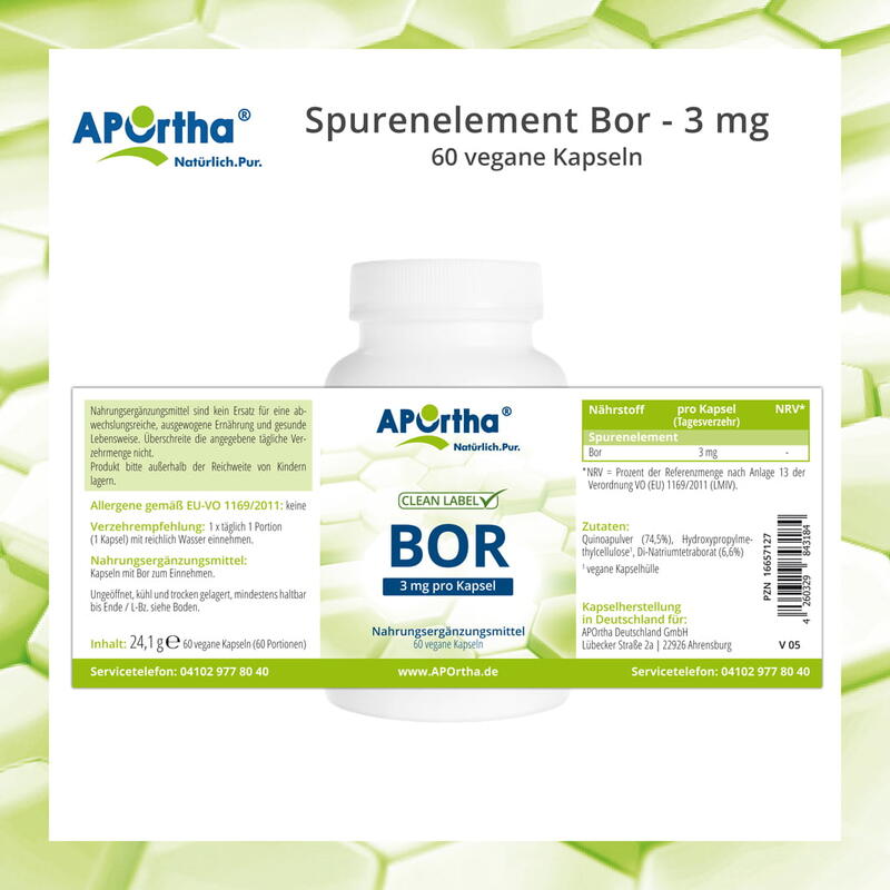 Bor - 3 mg - 60 vegane Kapseln