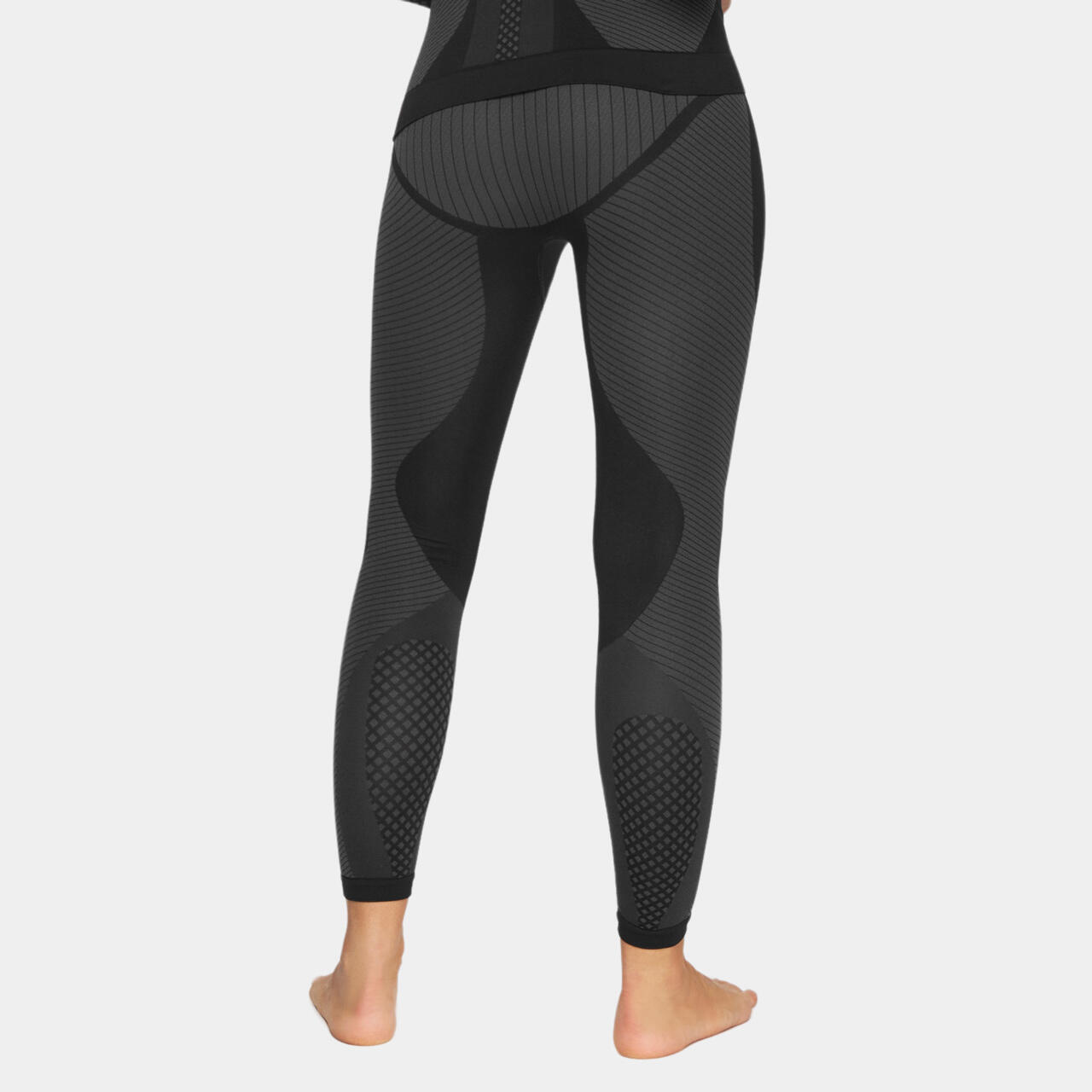 Spodnie termoaktywne trekkingowe damskie Alpinus Active Base Layer czarno-szare 2/7