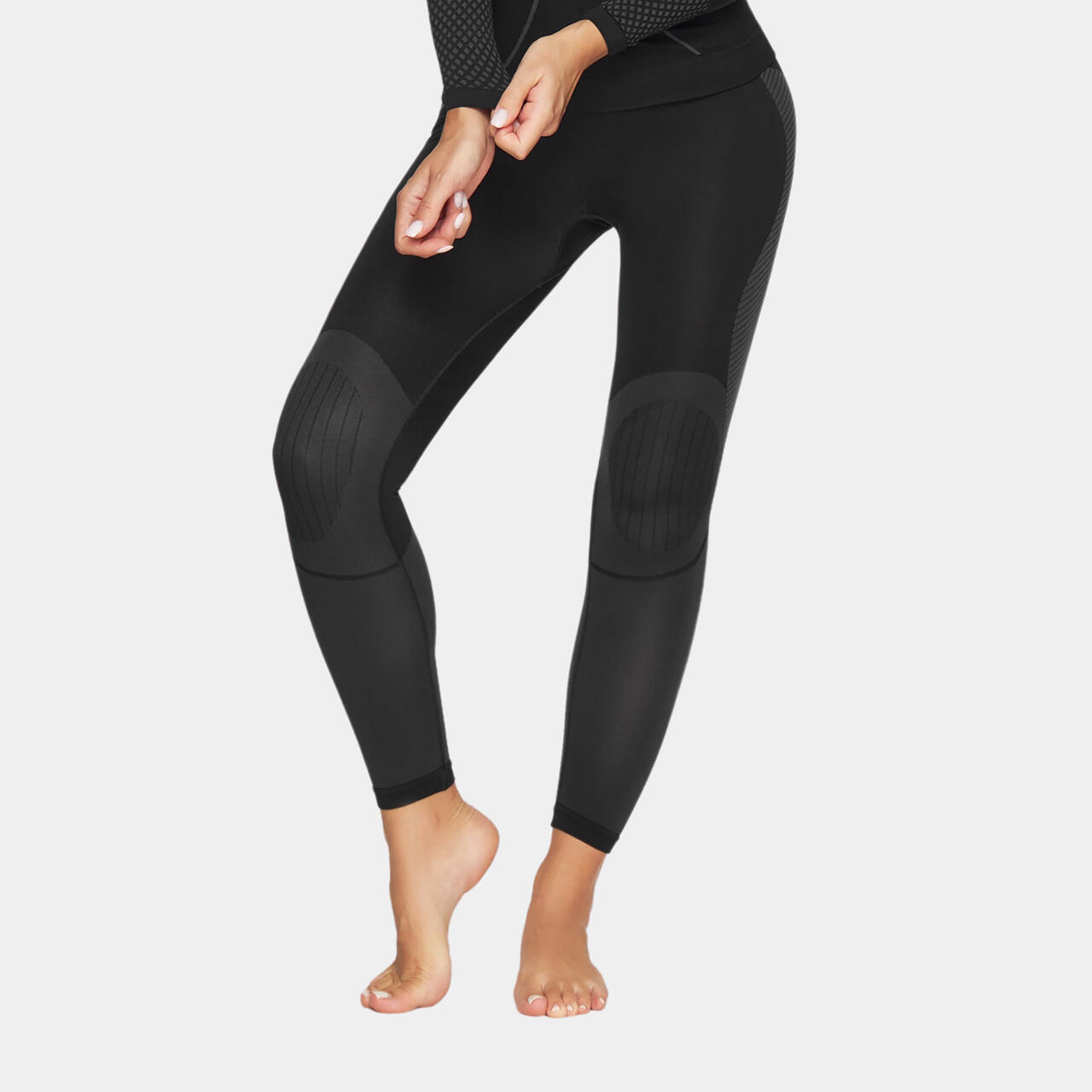 Alpinus - Pantalon De Randonnée Thermique Alpinus Active Base Layer - Femme Noir/gris - Sous Vêtement Bas - Noir - 48 Xl - Decathlon