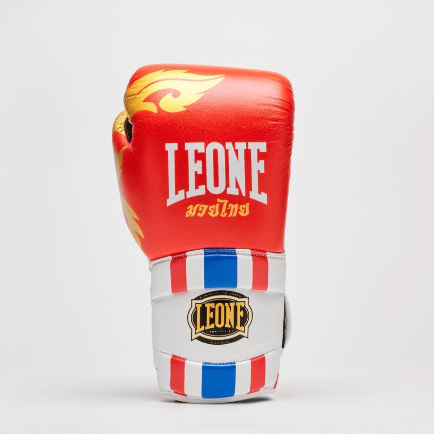 Guantes de boxeo Leone1947 Thai Style piel rojo 12 oz 4/7