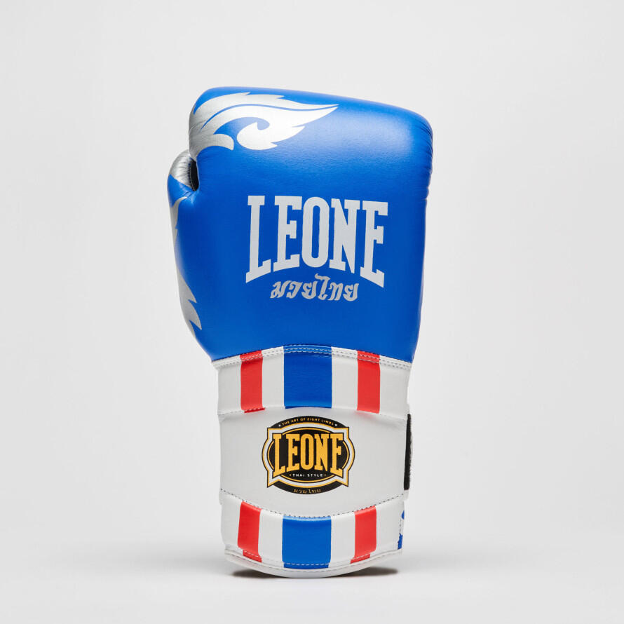 Leone1947 Luvas de Boxe Estilo Tailandês azul 10oz 4/7