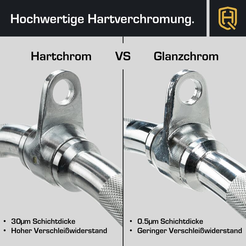 HQ Germany® Multi-Grip SZ-/Curlgriff | Hartverchromt | Drehgelenk | Klimaneutral