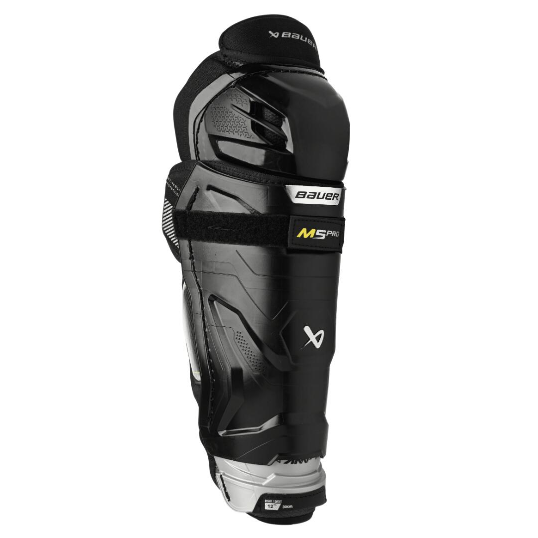 Chrániče holení na hokej BAUER S23 SUPREME M5PRO SHIN GUARD-JR 1/3
