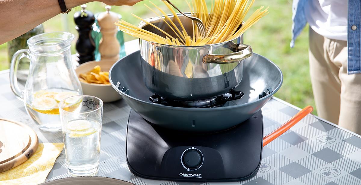 Campingaz 360 Grill Table Top Gas BBQ & Stove Iron Grey CAMPINGAZ