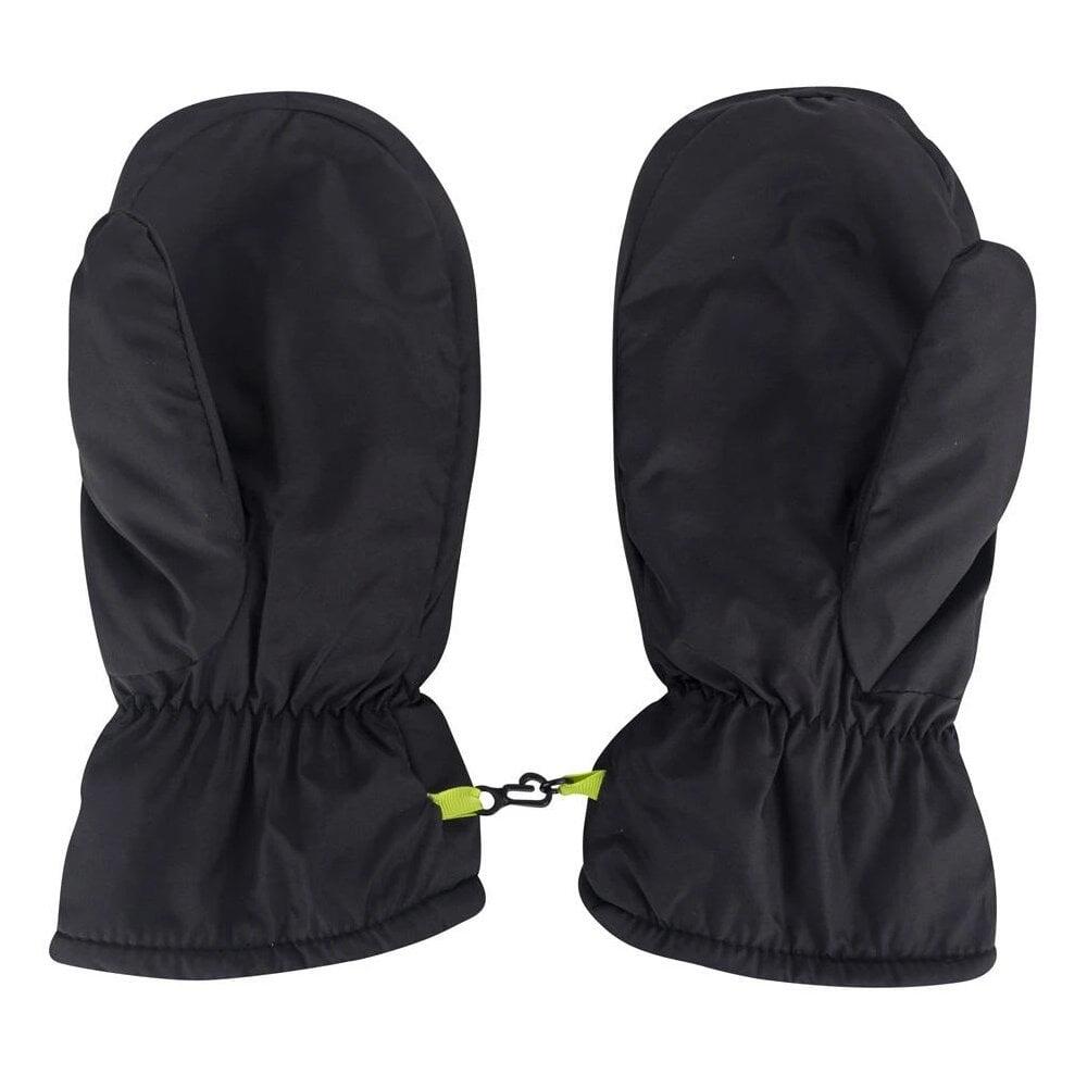 Island Green Winter Fleece Lined Mitts - Black 2/4