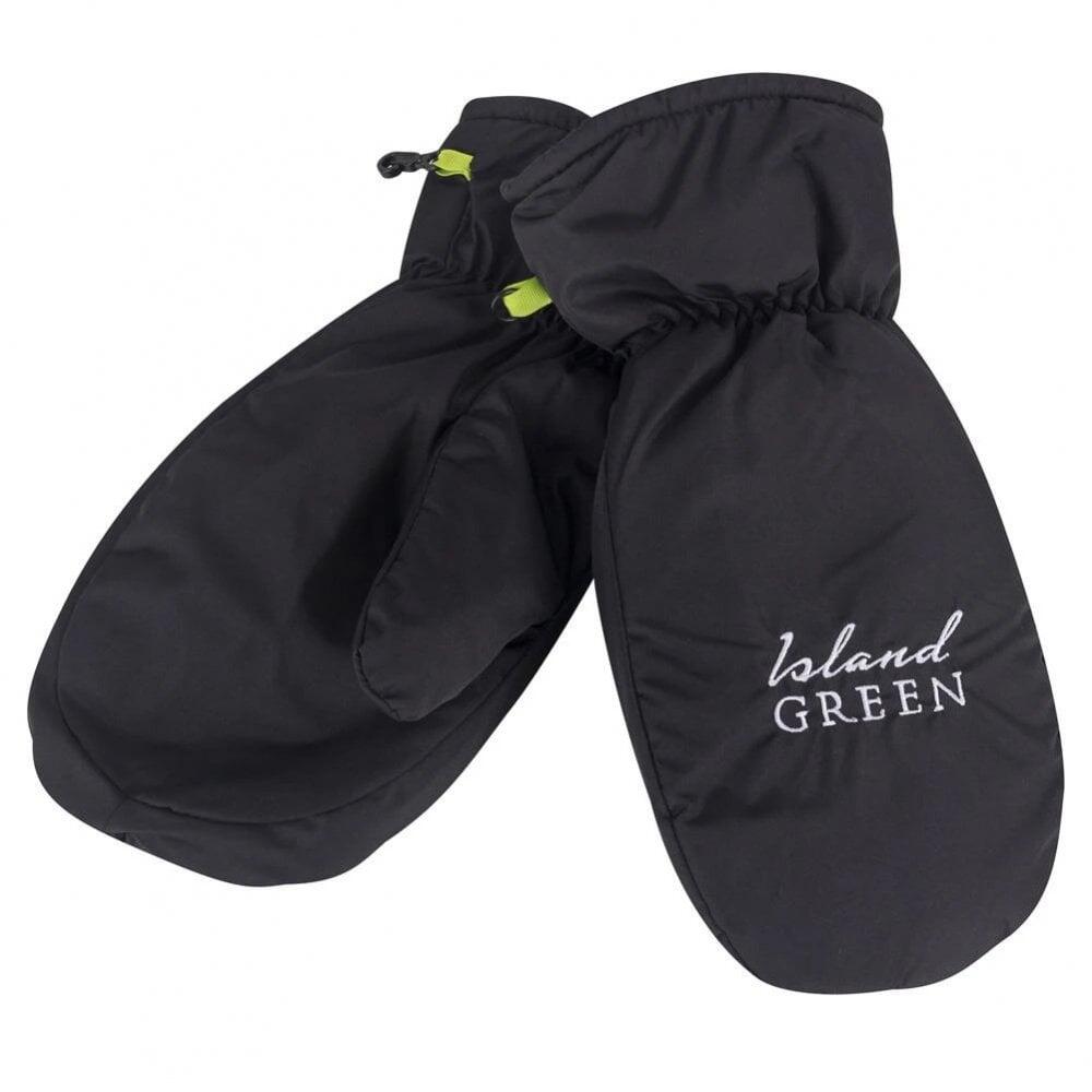 ISLAND GREEN Island Green Winter Fleece Lined Mitts - Black