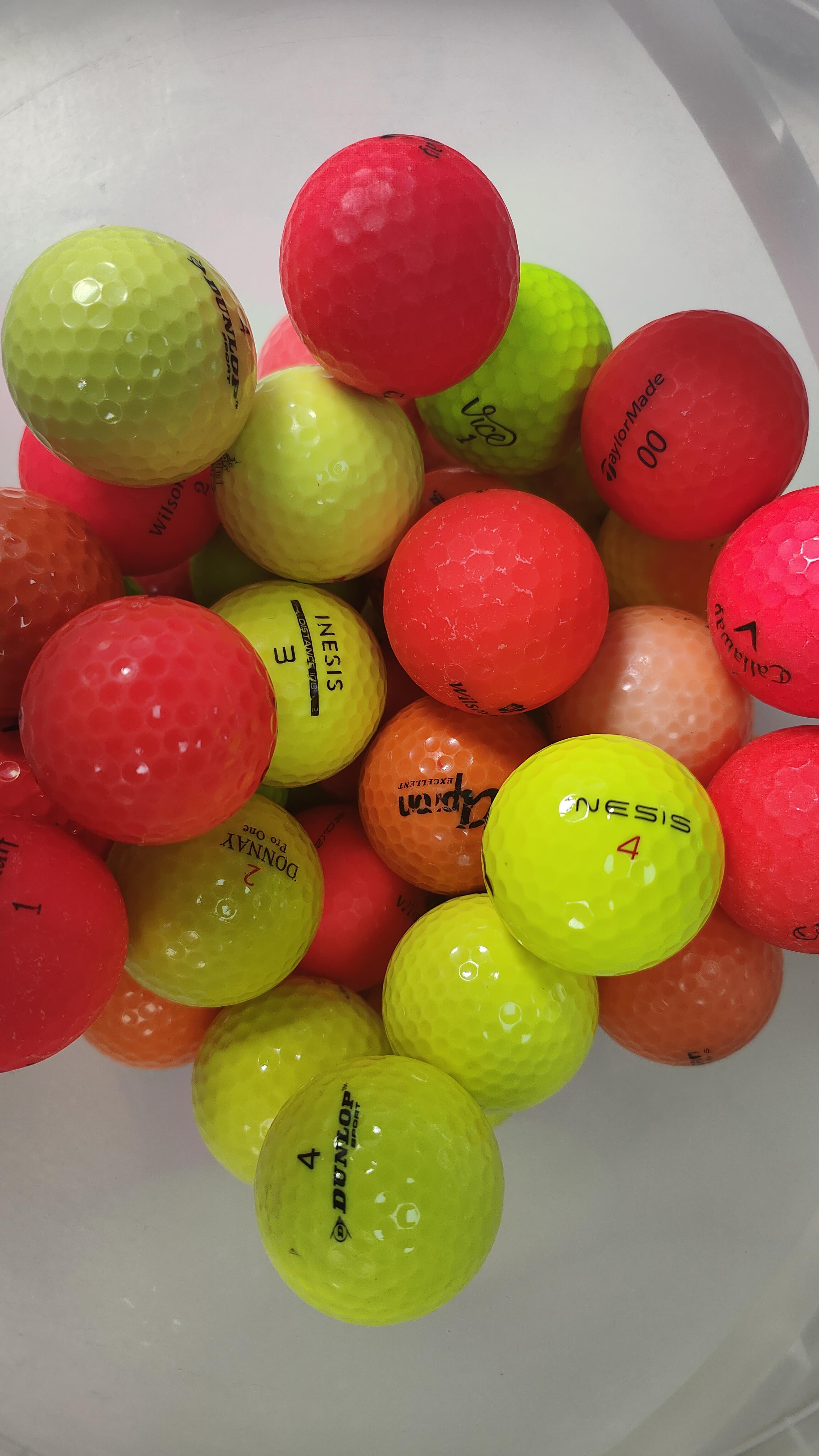 Recondicionado - 50 Bolas de Golfe -B- Bom estado 2/7