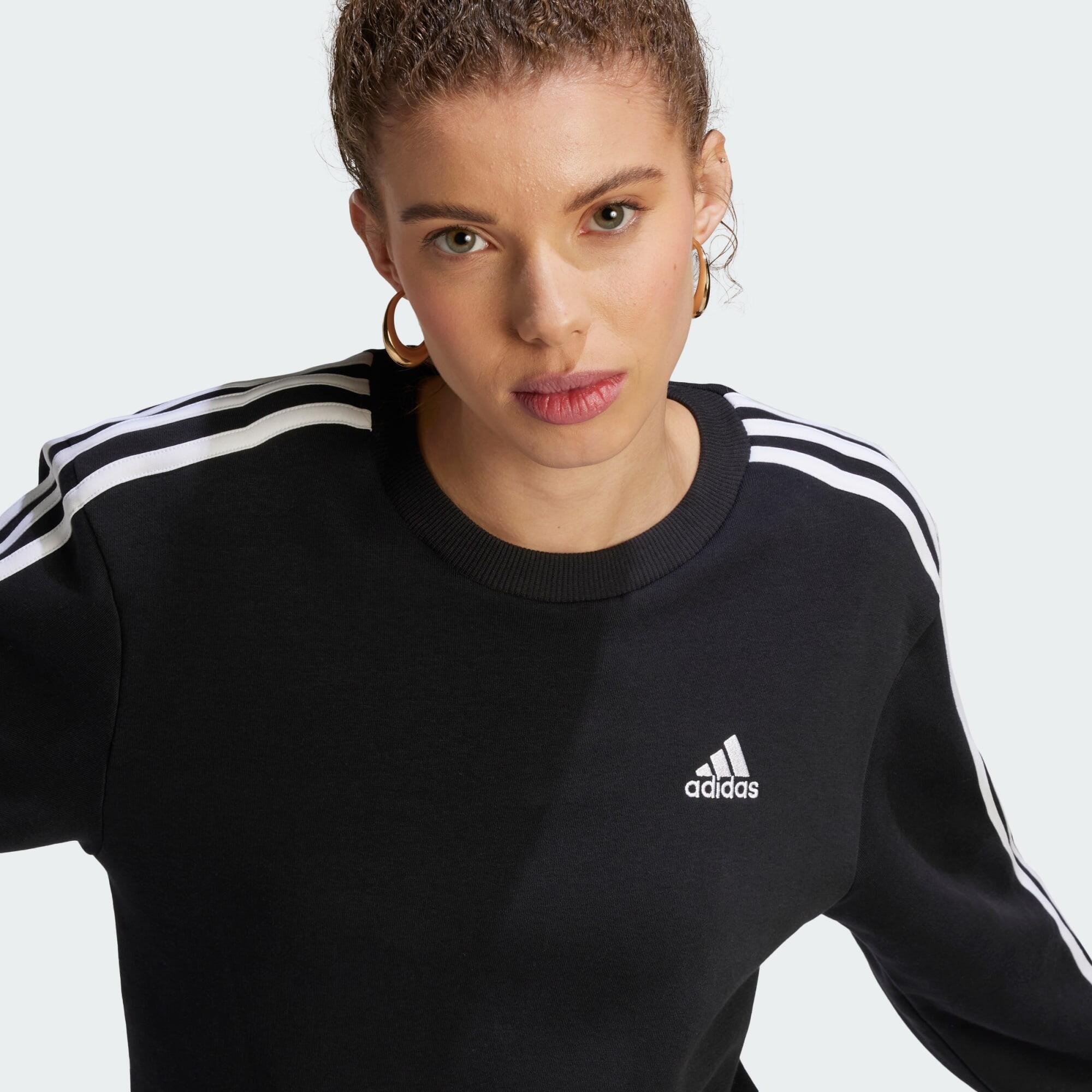 Essentials 3-Stripes Fleece Sweatshirt 4/5