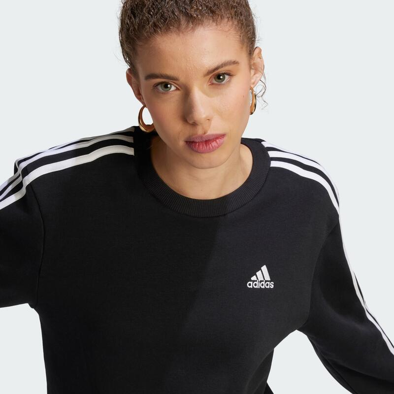 Essentials 3-Stripes Fleece Sweatshirt