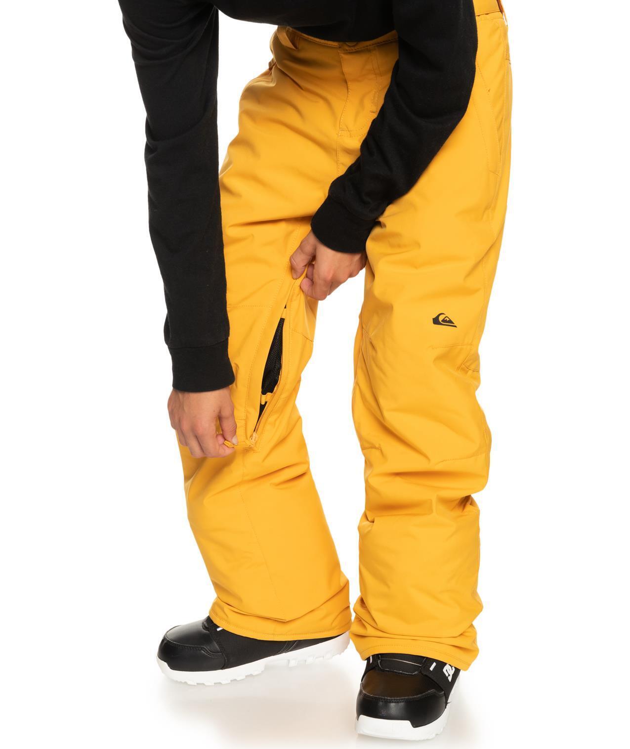 Quiksilver Estate Boys Ski Pants - Mineral Yellow 4/5