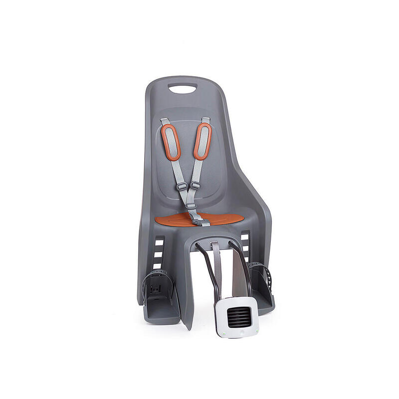 Fotelik rowerowy dziecięcy Polisport Bubbly Maxi FF Grey, tylny