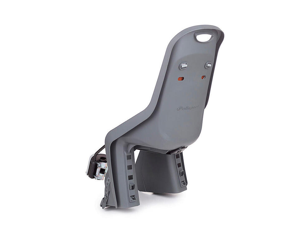 Fotelik rowerowy dziecięcy Polisport Bubbly Maxi FF Grey, tylny