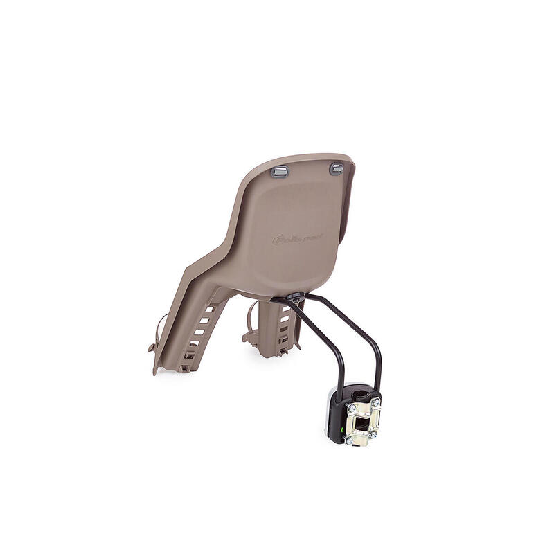 Siège Jeune Enfant Vélo Frontale Sur Cadre Bubbly Mini Plus Marron/Vert