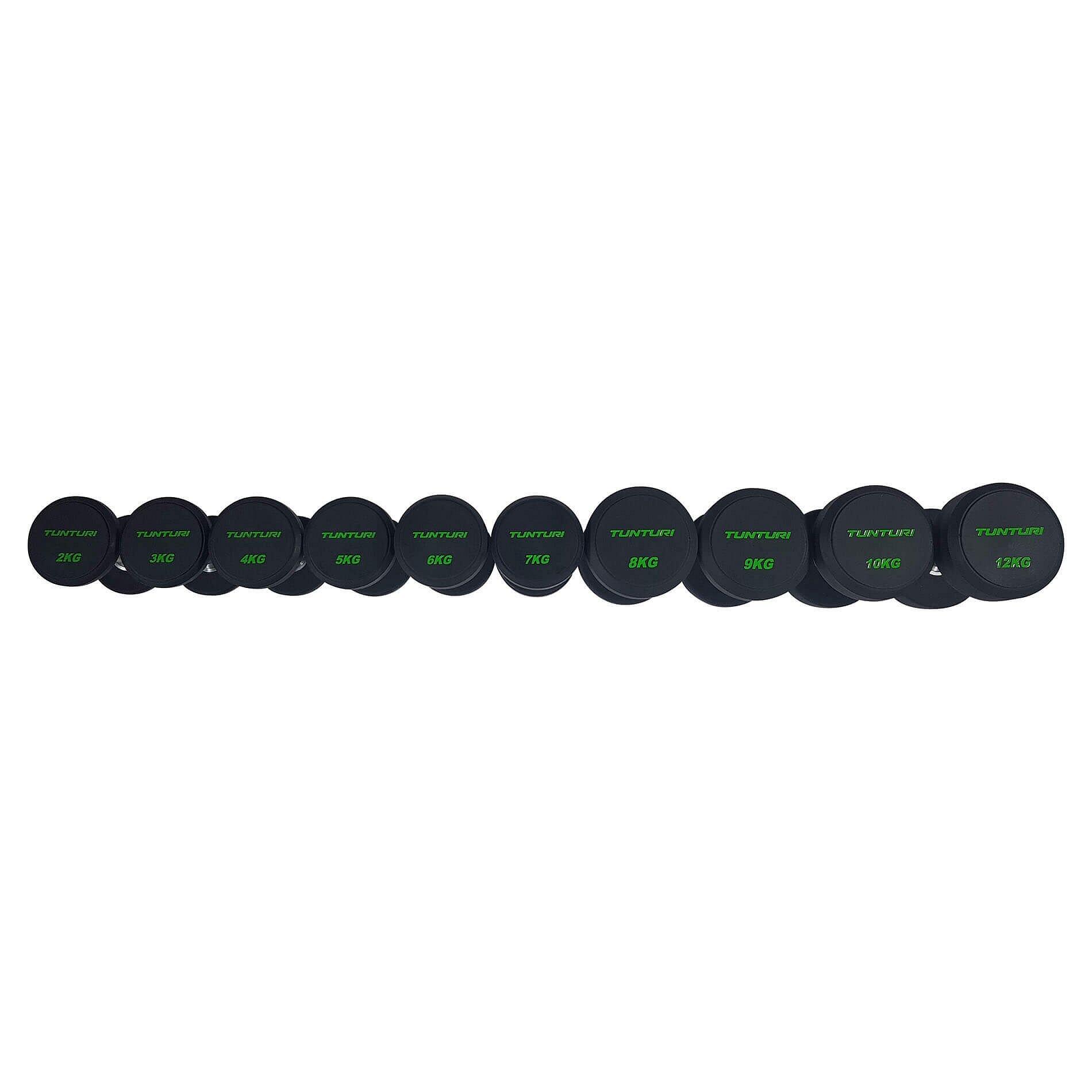 Pro PU Dumbbell Set 2 to 12 kg - 10 pairs - Dumbbell set 7/7