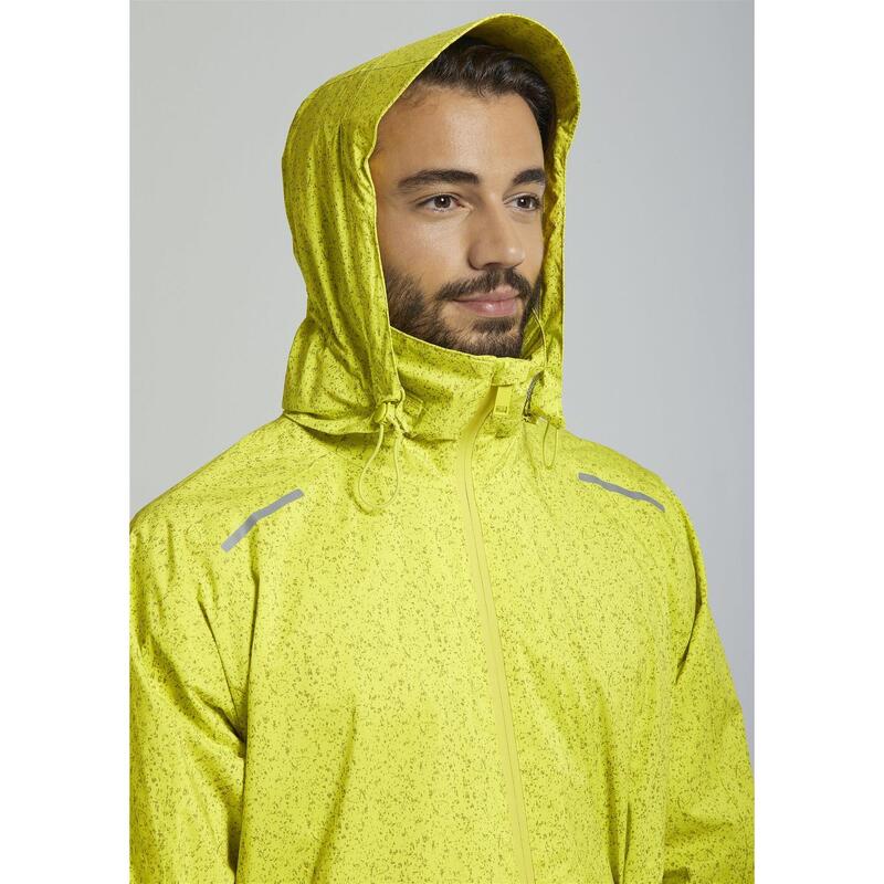 BASIL Veste de pluie pour vélo hommes Skane HiVis, jaune fluo