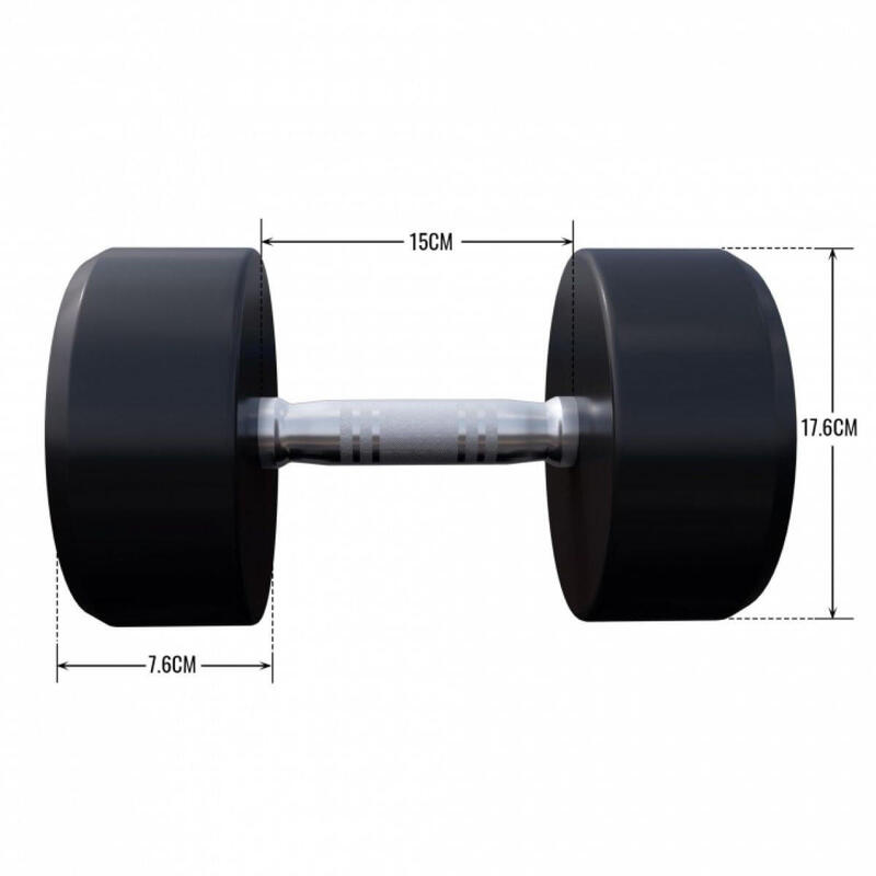 Ganteră rotundă fixă de la 2.5 kg la 40 kg