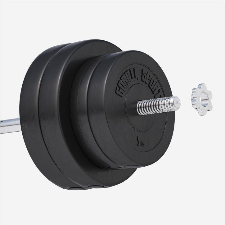 Gorilla Sports Halterschijven - Bundel - 2 x 5 & 2 x 10 kg - Kunststof - 30 mm 6/7