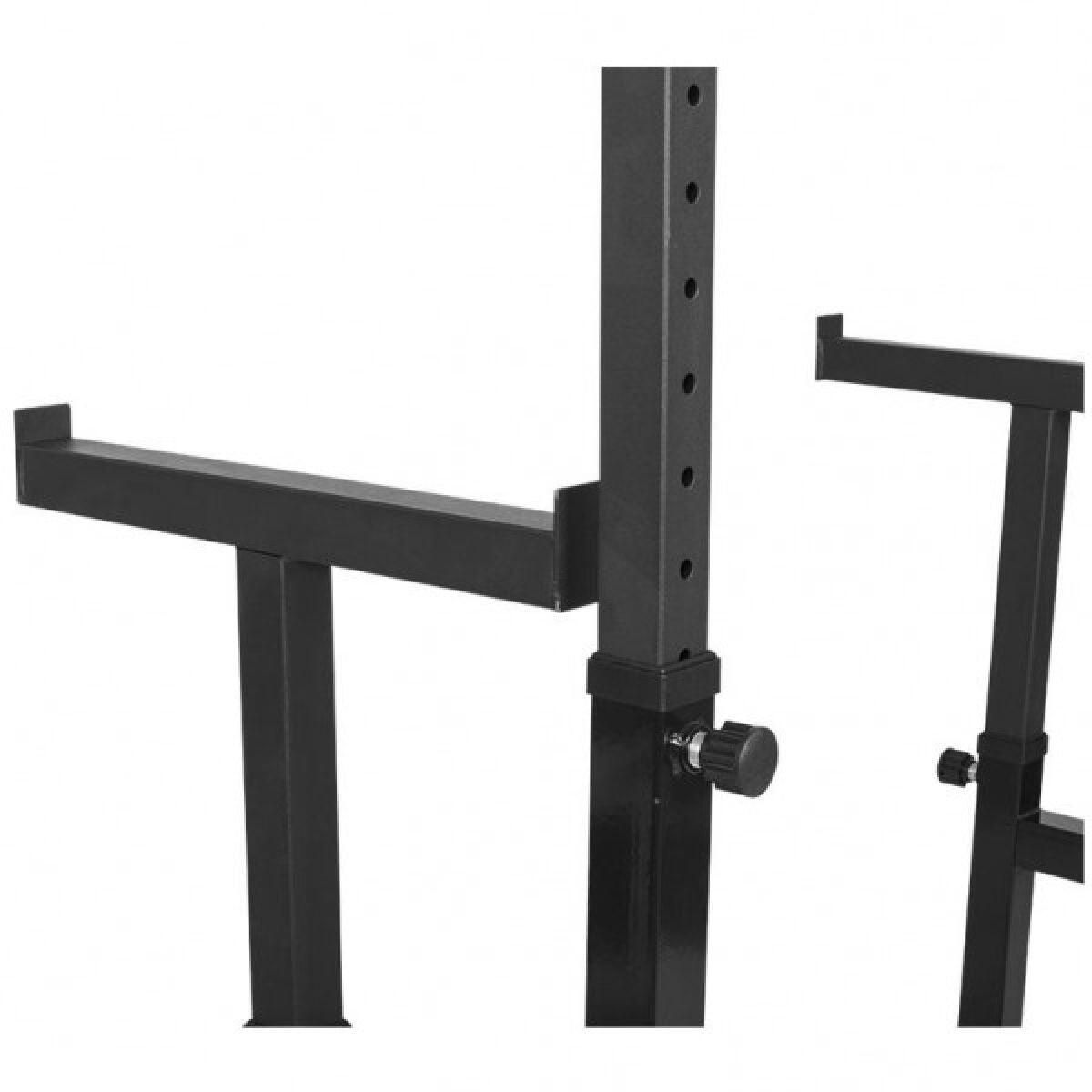 Rack à squat avec barre Ø 30/50 mm et disques 30 kg 5/7