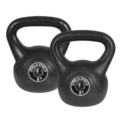 Kettlebells - kunststof - 6 kg & 8 kg - 14 kg