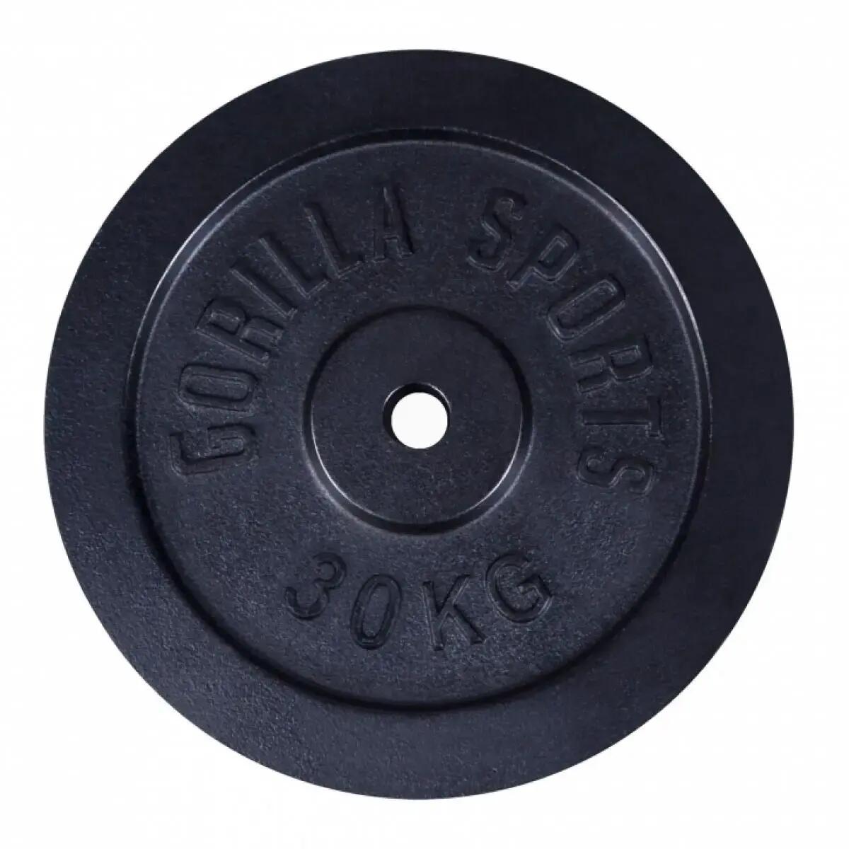 DISQUE DE MUSCULATION FONTE NOIR | DIAM 31MM | AU CHOIX DE 1,25KG À 30KG 5/7