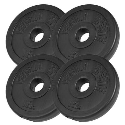 Halterschijven set 5 kg - 4 x 1.25 kg - kunststof - 30 mm