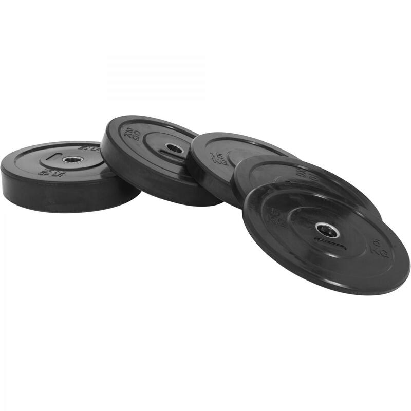 Bumper Plate - Halterschijf - 15 kg - Rubber - 50 mm