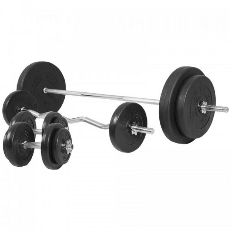 Complete set - Squatrack - Halterset 100 kg - Vloematten