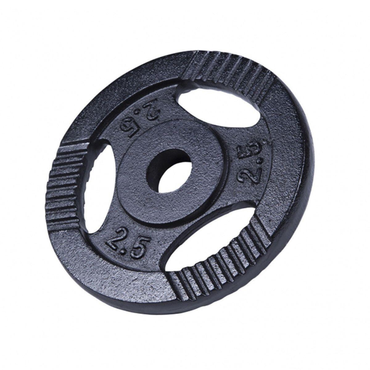DISQUE DE MUSCULATION FONTE NOIR AVEC POIGNÉES 31MM | AU CHOIX DE 1,25KG À 20KG 3/5