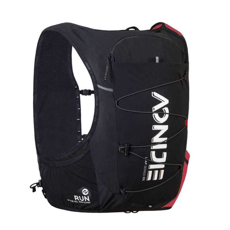 Lightweight Running Backpack 10L - Black/Red