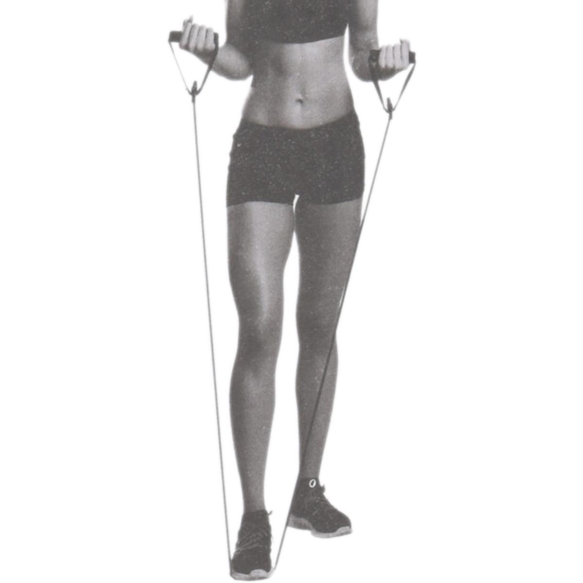 Ekspander fitness Xqmax 120cm, gumowy, medium 4/5