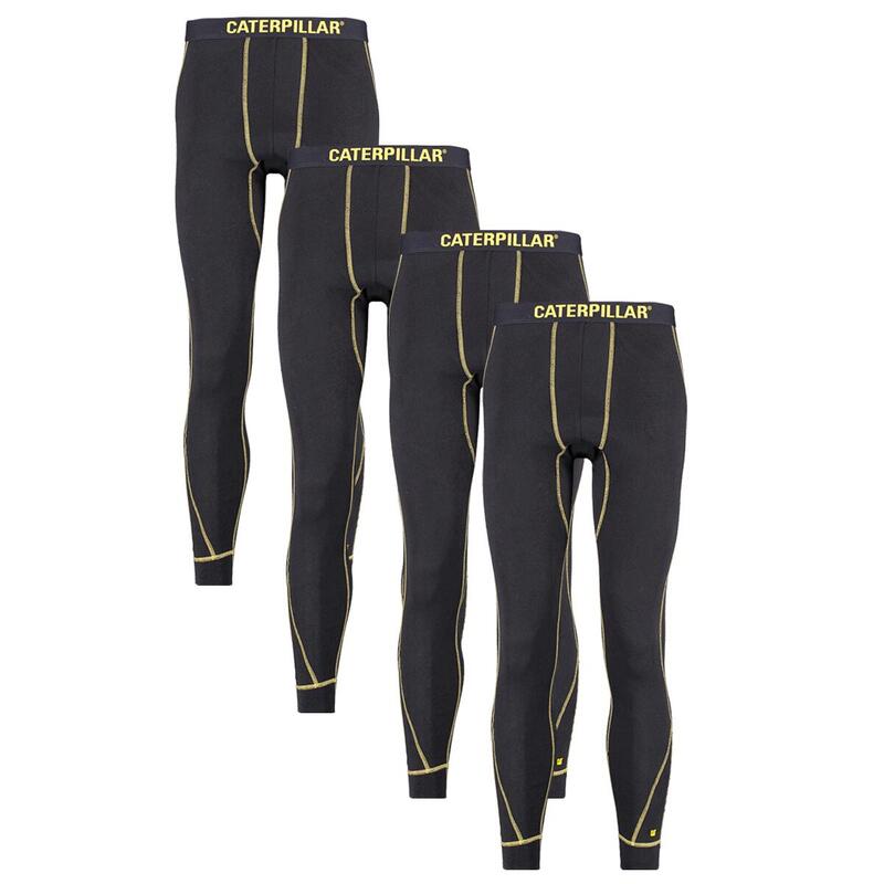 Lot de 4 Pantalons Thermiques Caterpillar Noirs pour Hommes.