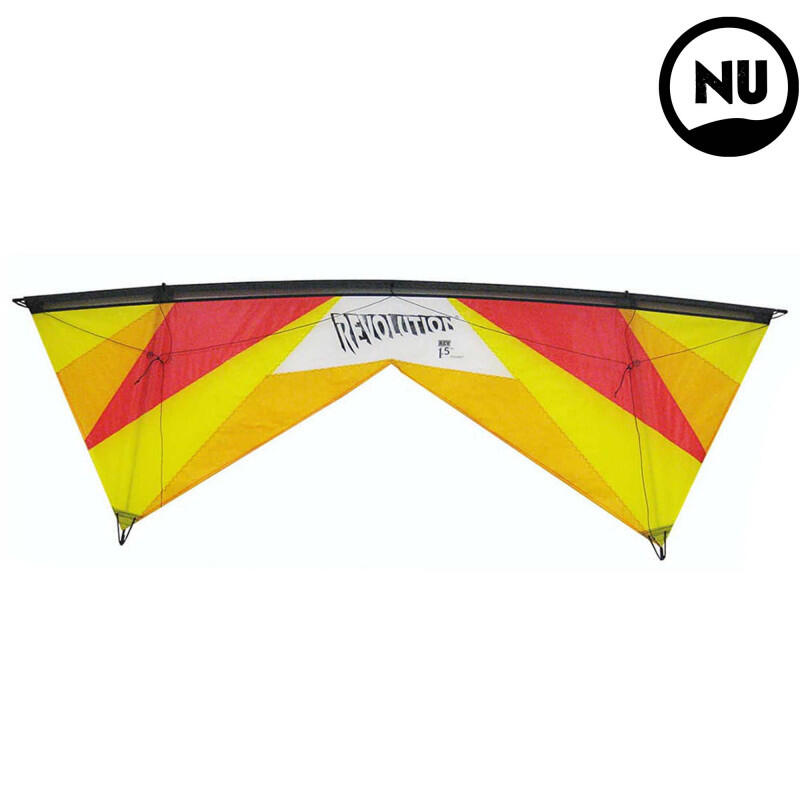 Stunt kite Revolution EXP Reflex yellow-orange-red VSRV00111 Orange 236 x 79 cm