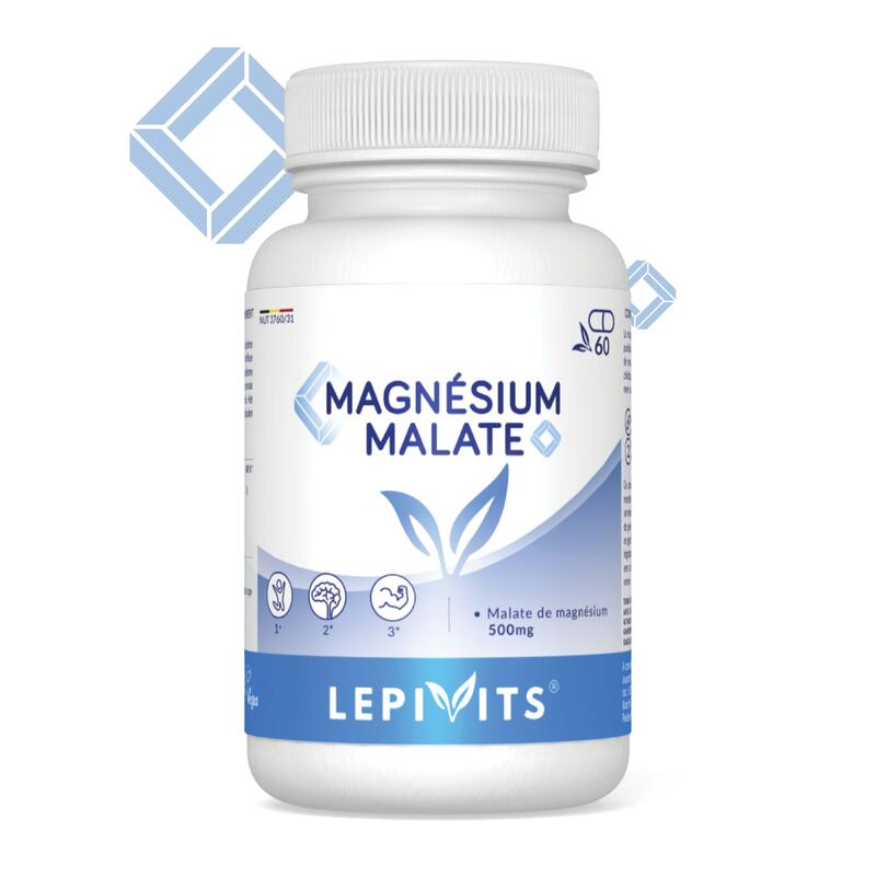 Magnésium malate - Energie & stress - 60 gélules vegan