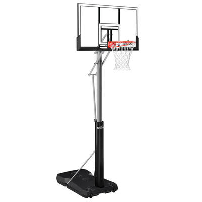 Basketbalpaal zilveren tf 52" verplaatsbaar zwart