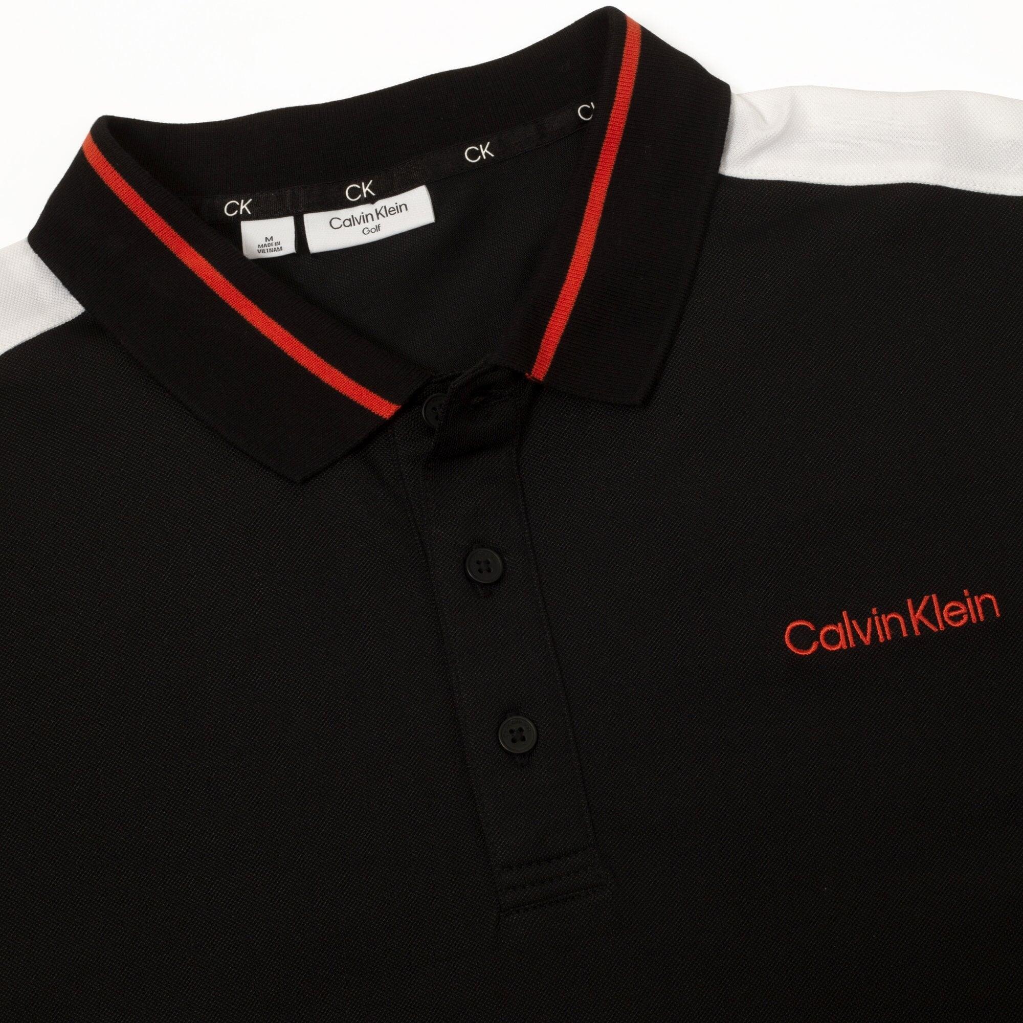 Calvin Klein Evans Hybrid Long Sleeve Polo Black 6/6