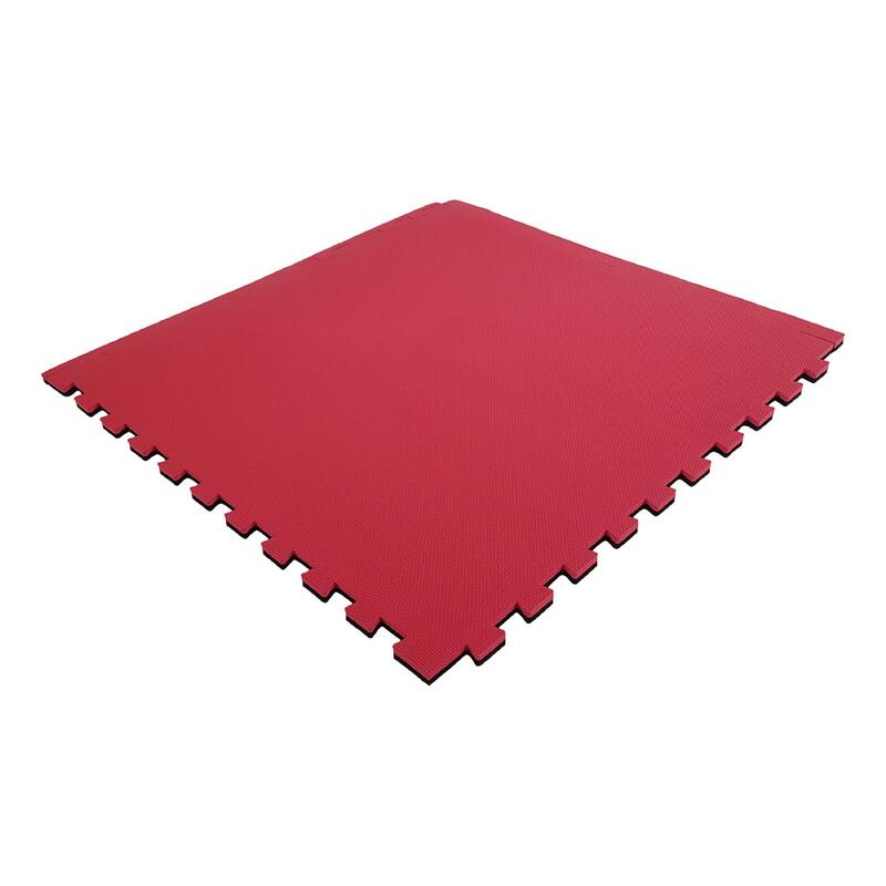 Tunturi Karate Puzzle Matten Bodenmatten Schwarz mit Rot