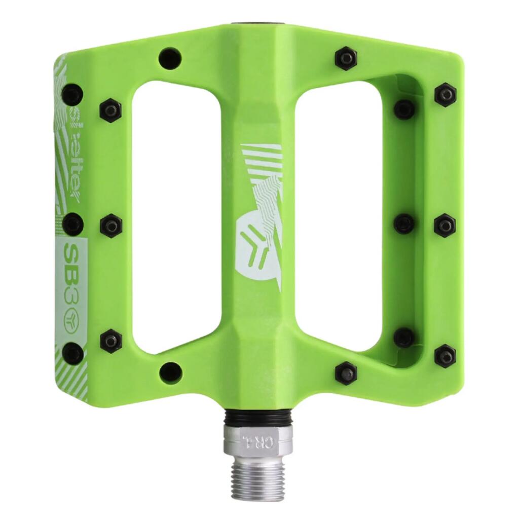 Pair of Flat Pedals SB3 Shelter Green