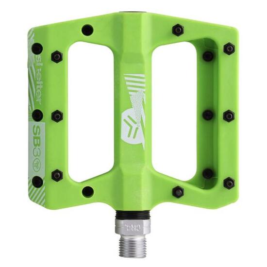 SB3 Shelter Flat Pedals Green