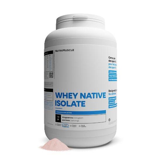 ISOLAT DE WHEY NATIVE- FRAISE