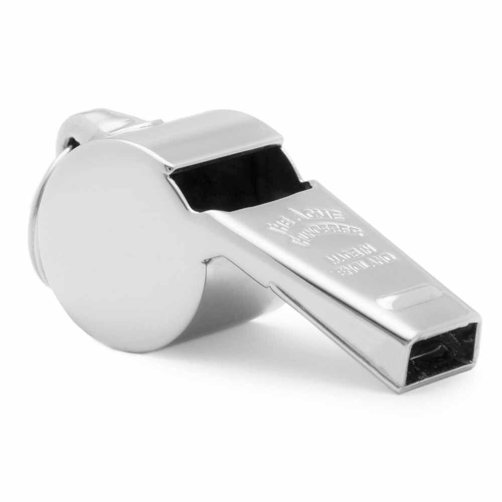 ACME Thunderer - Metalen Scheidsrechtersfluit - Maat 58,5 (medium) - Nikkel Zilver