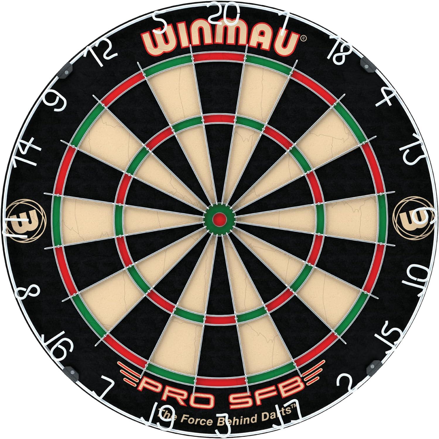 Winmau Pro SFB Dartbord - met 2 sets dartpijlen 3/6