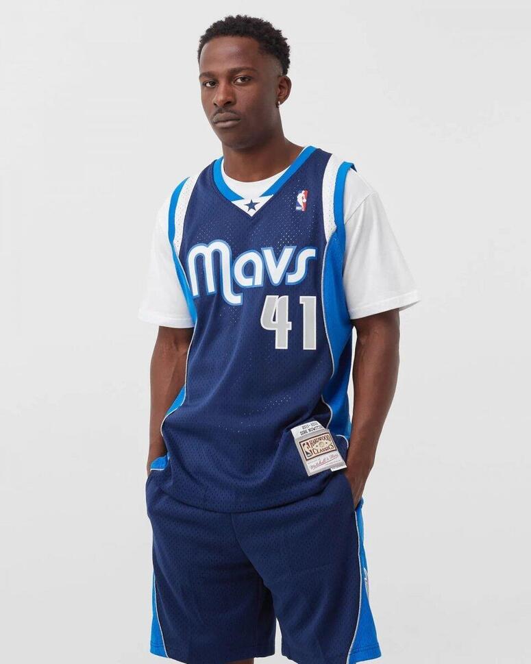 Koszulka męska do koszykówki Mitchell & Ness NBA Dallas Mavericks Dirk Nowitzki